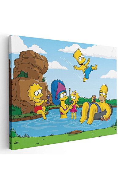 Tablou Canvas Familia Simpson desene animate, cod 4641
