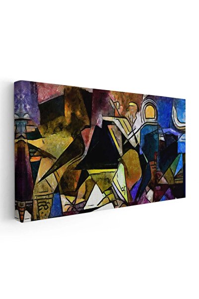 Tablou Canvas Tablou pictura forme geometrice stil cubism, cod 2118