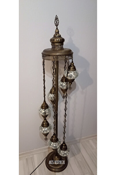 ARİS HEDİYELİK El Yapımı Otantik Mozaik Lambader 7'li