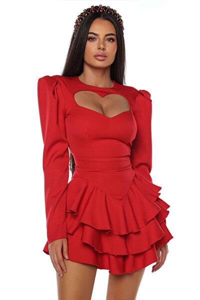 Prive Boutique Heart dress with ruffles