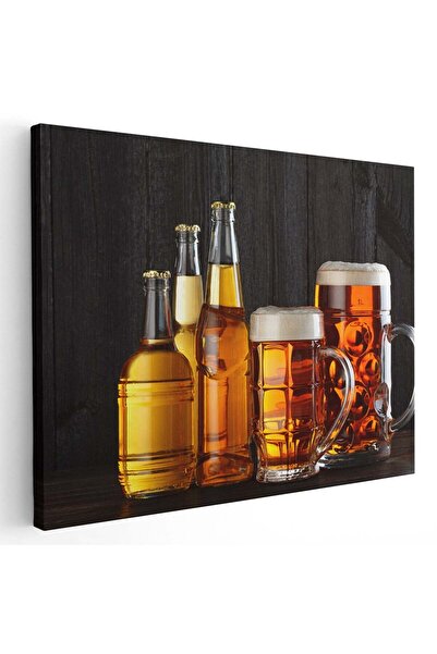 Tablou Canvas Tablou halbe si sticle cu bere, cod 3942