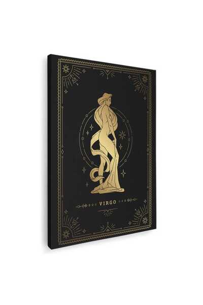 Tablou Canvas Tablou zodia fecioara auriu, cod 2722