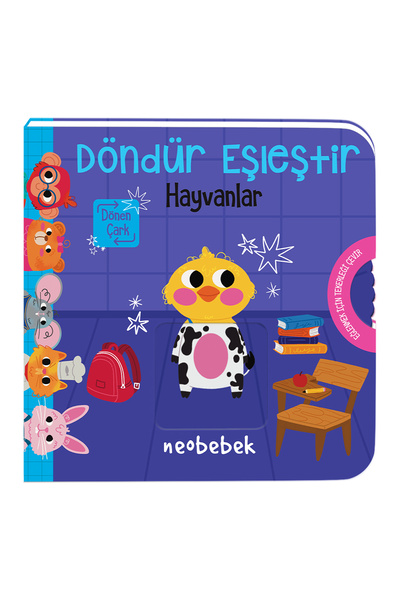 Neobebek Döndür Eşleştir - Hayvanlar - Çarklı Kitap