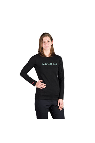 NORTHFINDER Tricou de damă TR-6028OR din bumbac flambat ELIANNA negru