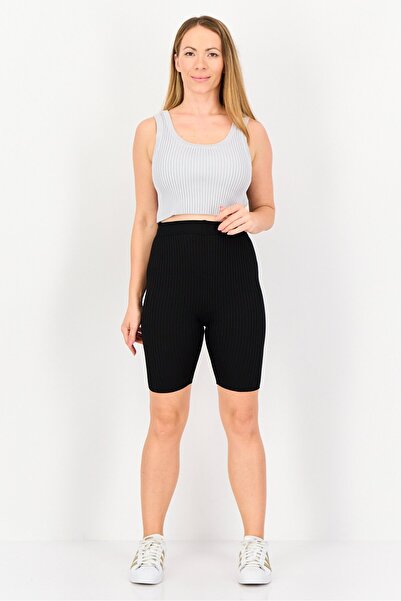 Forever 21 Women Sportswear Fit Training Biker Shorts, Black