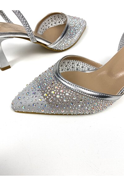 Gloriys Ayakkabı & Çanta Transparent Stone 6 cm Heel Shoes 01600
