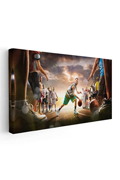 Tablou Canvas Tablou jucatori baschet sport, cod 1862