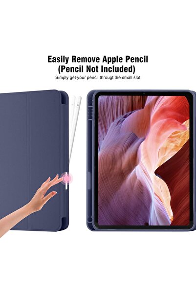 Generic حافظة آيباد الجيل العاشر 2022 مع حامل قلم، حافظة آيباد 10.9 بوصة 2022، ظهر ناعم من مادة TPU الجيل العاشر C
