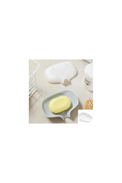 Rovitech Set 2 soap dishes with drainage, 14.5 x 8.5 x 2.5 cm, white