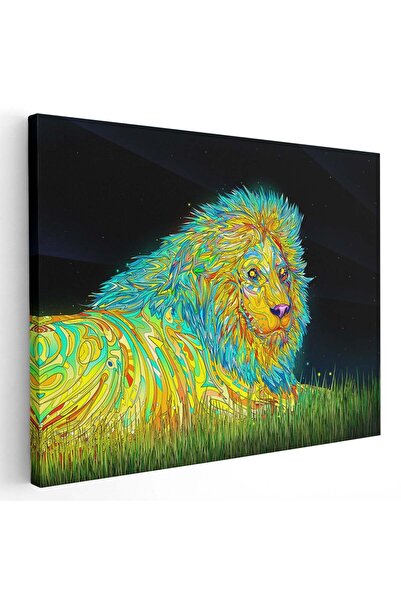 Tablou Canvas Tablou leu in natura noaptea, cod 5281