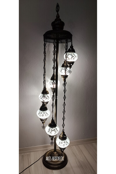 ARİS HEDİYELİK El Yapımı Otantik Mozaik Lambader 7'li