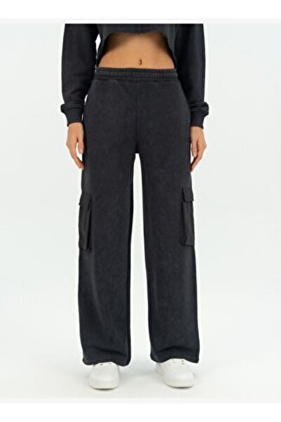 EVERLAST Γυναικεία φούτερ με τσέπες Cool Relax Wmn Comfort Anthracite