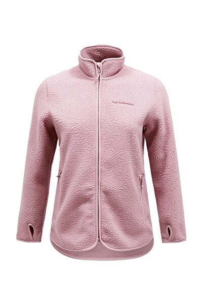 Peak Performance W Pile Zip Jacket-BITTER ROOT Fermuarlı Yaka Normal Kalıp Kadın Polar Sweatshırt