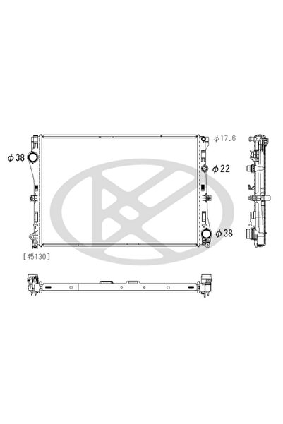 Koyorad Radiator, replacement filter set, Mercedes E-CLASS (W213)