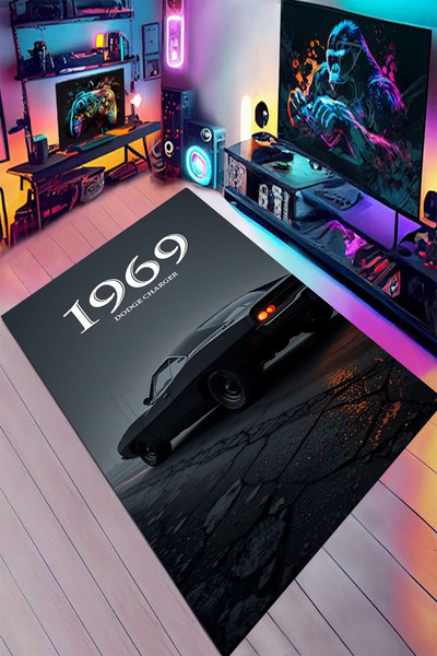 Reyhani DODGE Desenli Kaymaz Taban Makinede Yıkanabilir Gaming Oyuncu Gamer G...