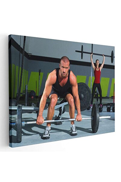 Tablou Canvas Tablou barbat ridicand greutati, cod 3262