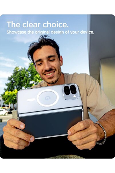 Spigen Ultra Hybrid MagFit for Google Pixel 10 Pro Fold case Pixelsnap MagSafe compatible ClearWhite