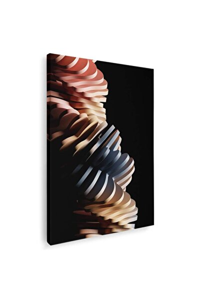 Tablou Canvas Tablou forme abstracte geometrice negru, cod 2025