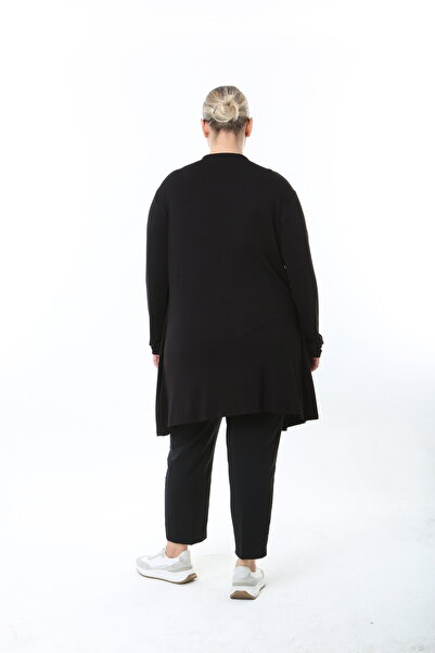 XL Modam Women's Lycra One-Piece Plus Size Tunic Cardigan