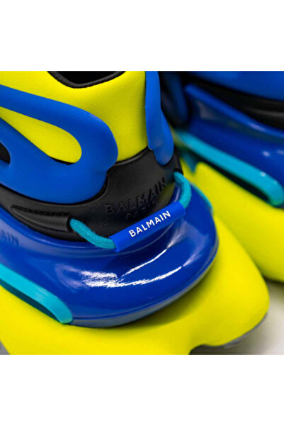 BALMAIN UNICORN SNEAKERS - NEOPREN AND LEATHER MULTICOLOR