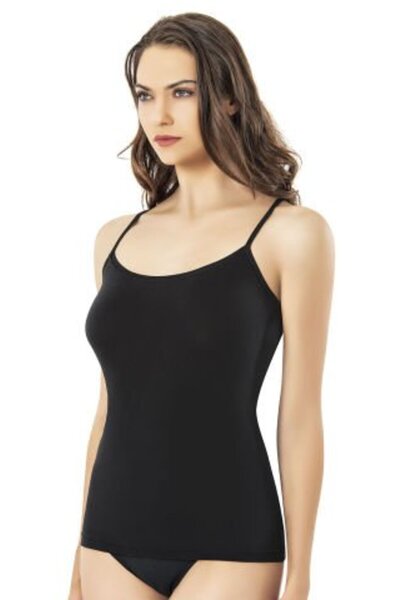 KOTA İp Askılı Modal Kadın Atlet Siyah 6602