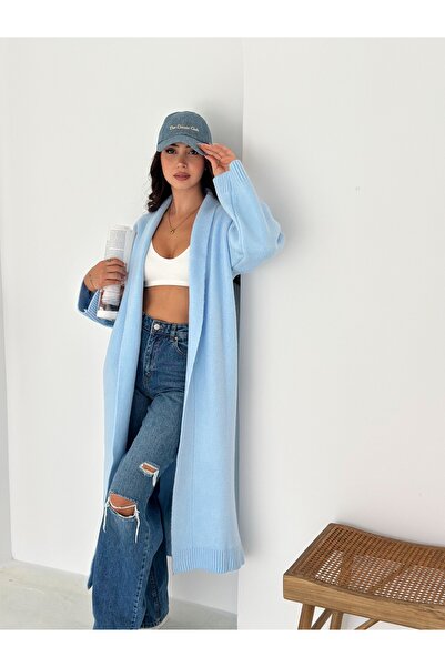 MAXXANA Shawl Collar Long Knitwear Cardigan