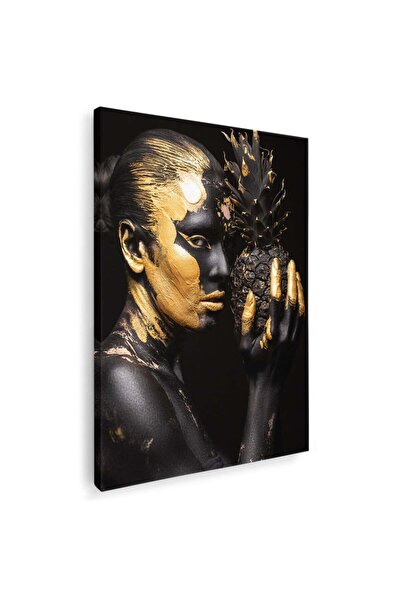 Tablou Canvas Machiaj auriu tablou portret, cod 2562