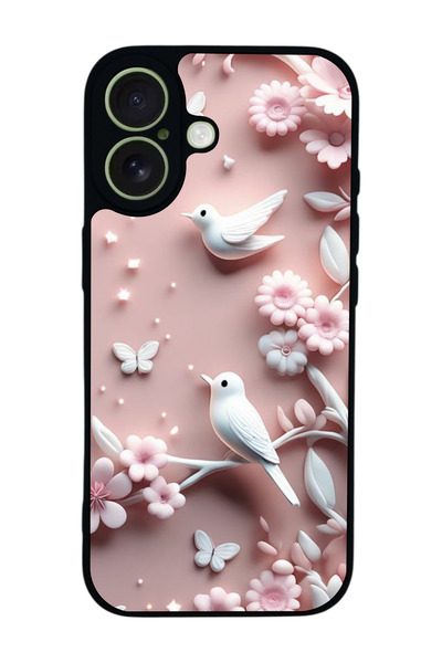 Aksel Kılıf غطاء حماية متوافق مع هاتف آيفون 17 من آبل، مطبوع، أسود غير لامع، ...