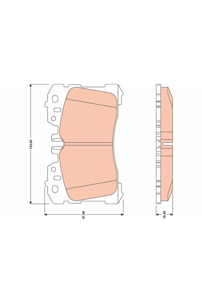 TRW Set Placute Frana Frana Disc Hyundai IX35 Lexus Ls