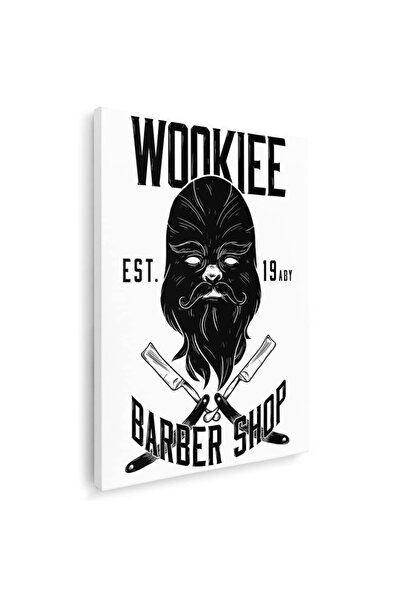Tablou Canvas Barber Shop Tablou Wookie Vintage, cod 2508
