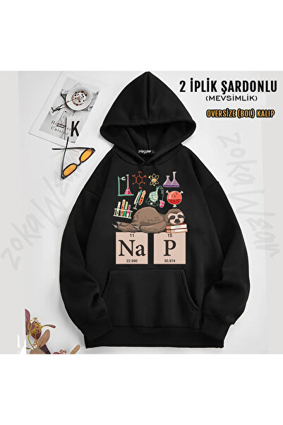 ZOKAWEAR سويت شيرت بقلنسوة مطبوع عليه تصميم هدية فنية مضحكة من كيميائي (2 خيط)