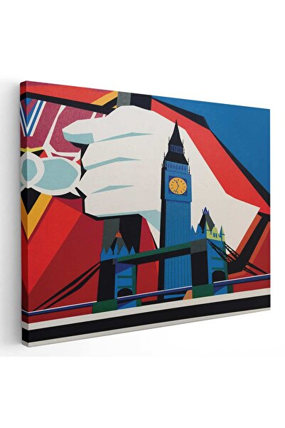 Tablou Canvas Big Ben si Tower Bridge vintage, cod 5431