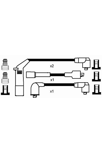 NGK Ignition Wiring Set Daewoo Matiz/Tico