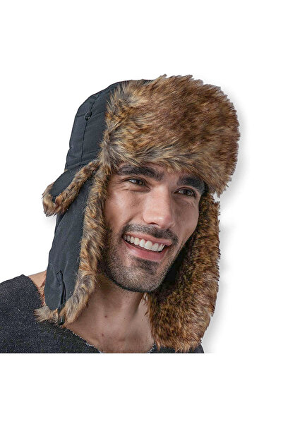 Tessero Caciula de barbati imblanita, model polar tip Aviator, prindere in do...