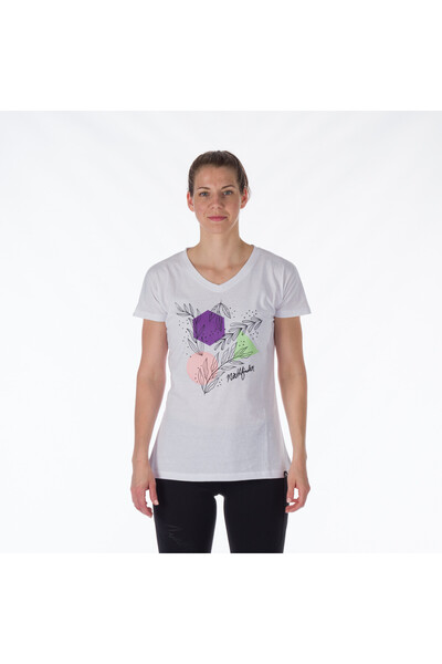 NORTHFINDER Tricou damă lejer MAYME alb