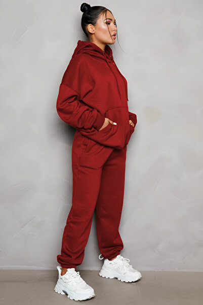 BARLİZ ΓΥΝΑΙΚΕΙΟ Σετ Φόρμας Jogger Oversize με Ψηλή Μέση, Τάση της Μόδας