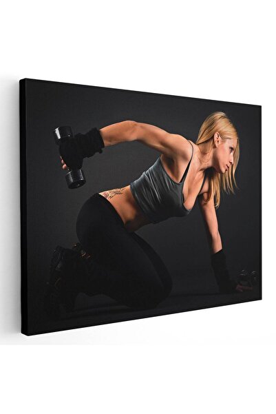 Tablou Canvas Tablou femeie facand exercitii fitness, cod 3275