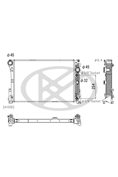 Koyorad Radiator, replacement filter set, Mercedes GLK-CLASS (X204)