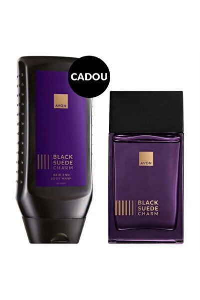 AVON Black Suede Charm: Perfume + Shower Gel GIFT