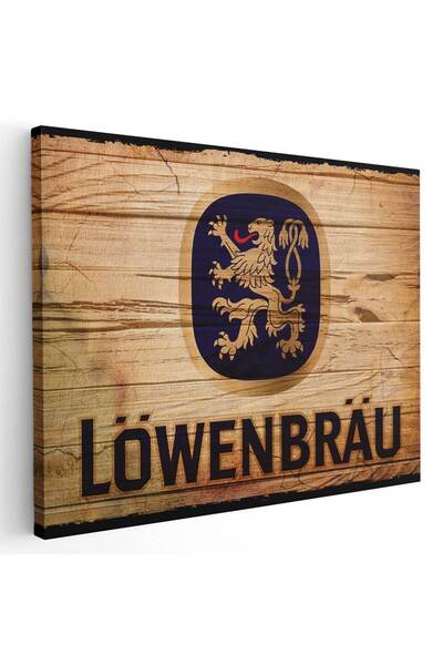 Tablou Canvas logo bere Löwenbräu, cod 4121