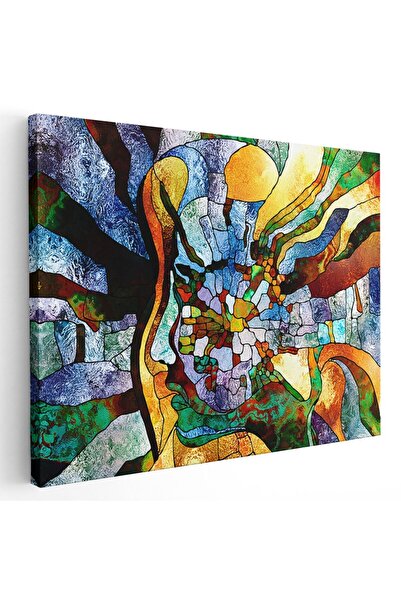 Tablou Canvas Tablou vitraliu forme abstracte, cod 1955