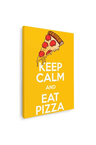 Tablou Canvas Tablou Keep calm and eat pizza, cod 3863