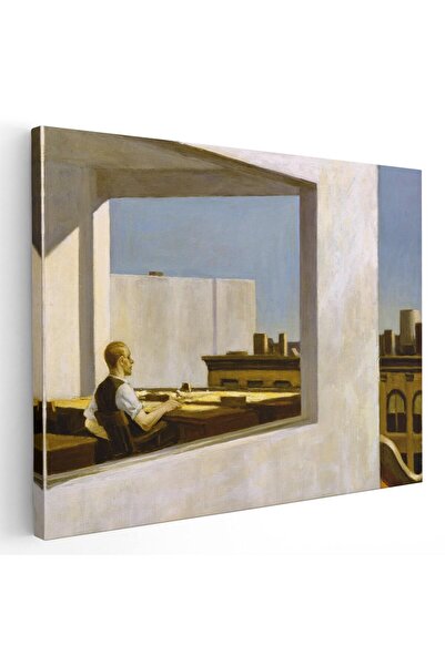 Tablou Canvas Tablou pictura Birou intr-un oras mic de Edward Hopper, cod 1575