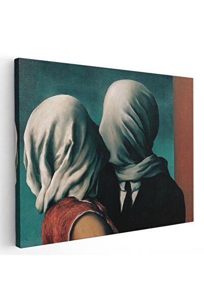 Tablou Canvas Tablou pictura Indragostitii de Rene Magritte, cod 1989