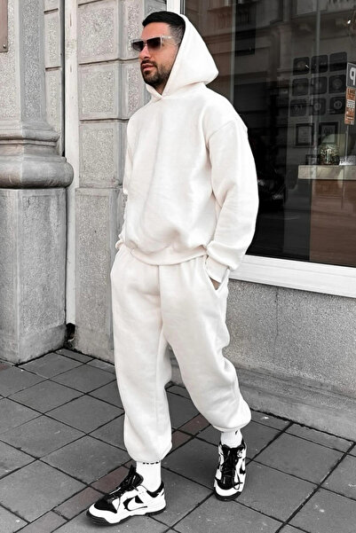 BARLİZ Ανδρικό Σετ Φόρμας Jogger με Ελαστικό Τελείωμα στα Πόδια και Τσέπες Κα...