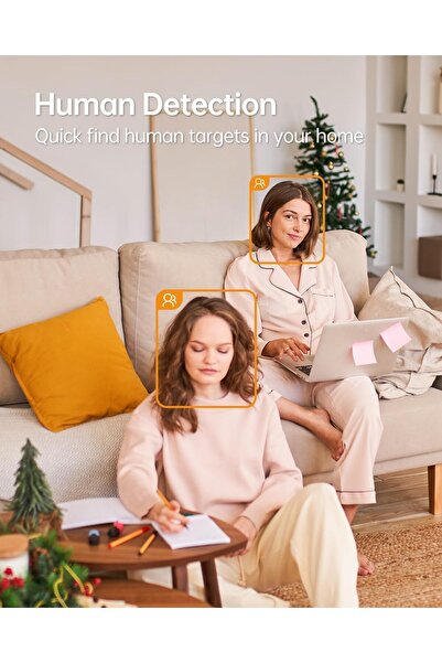 Imou Ranger 2C 1080P Indoor 360° Wi-Fi Security Camera with AI Human Detection, Motion Tracking, Tw