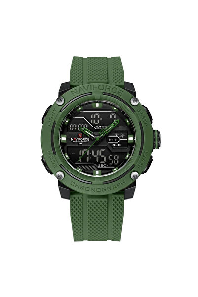 Naviforce 7114 Πράσινο Ανδρικό Ρολόι – Πολλαπλές Λειτουργίες, Αθλητικός Σχεδι...
