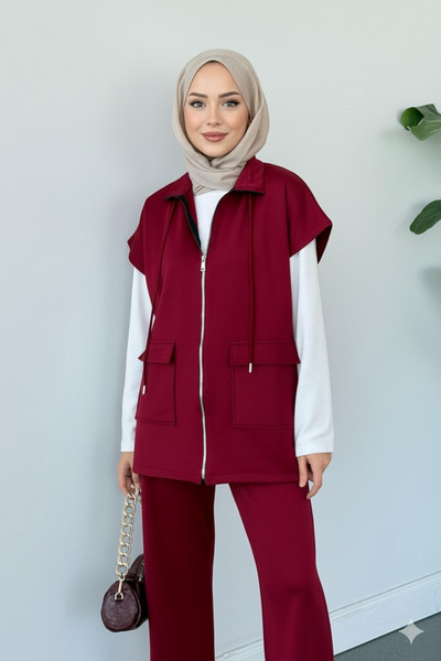 unika boutique طقم نسائي مكون من سترة وبنطلون |   غوص |   قصة مريحة |   4 موا...