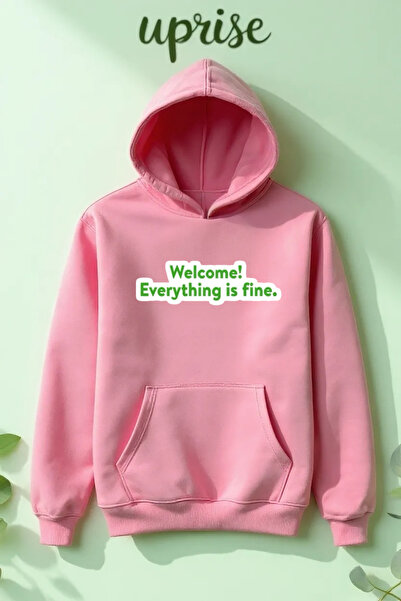 Vordevia The Good Place με τύπωμα Βαμβακερό φούτερ με oversized κλωστές O