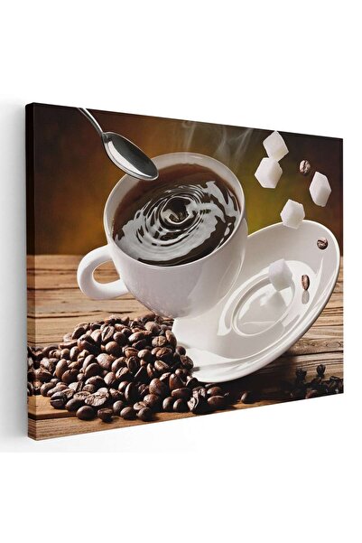 Tablou Canvas Tablou ceasca de cafea boabe cafea, cod 3891